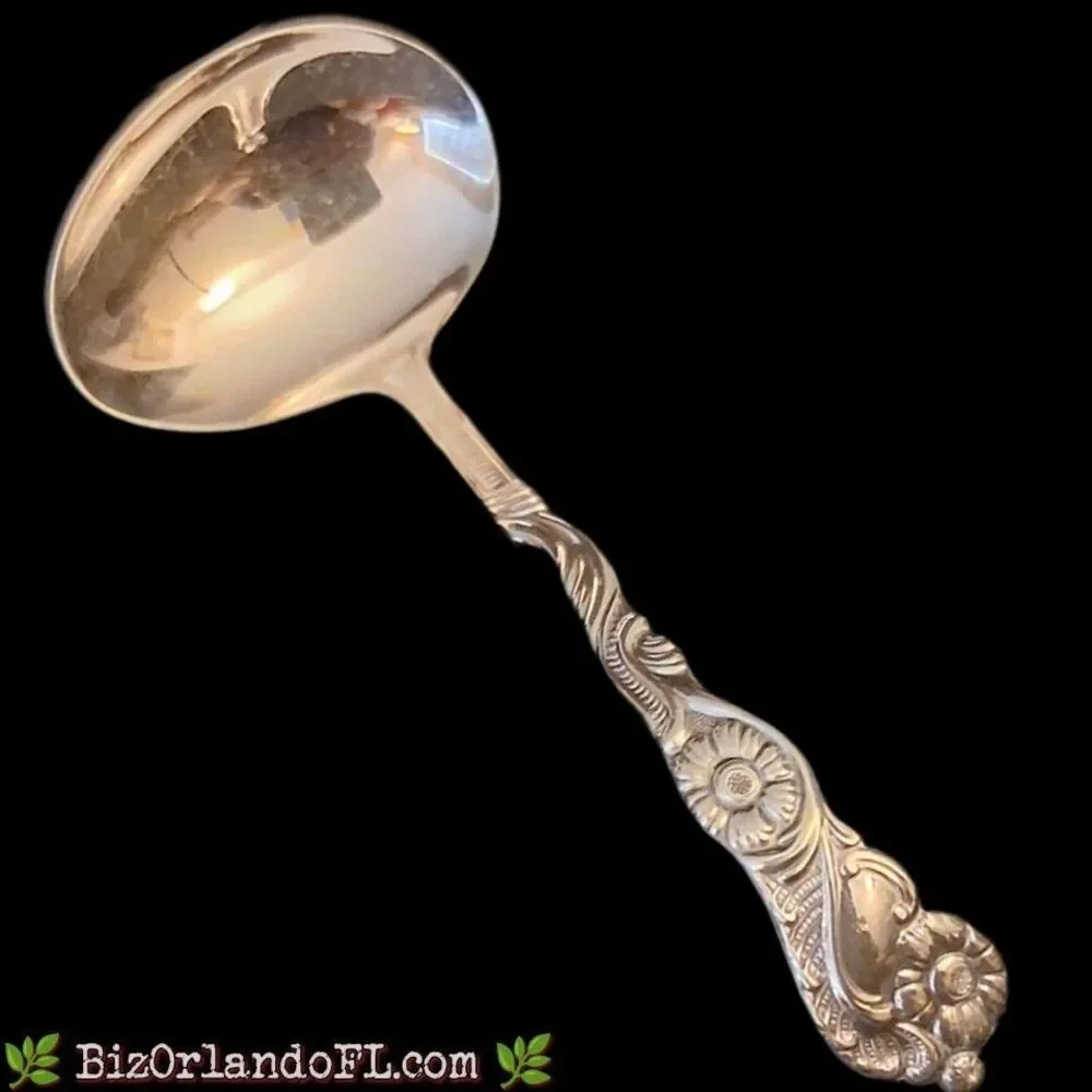 VINTAGE Nils-Johan Swedish Silverplated Bonbon / Berry Spoon / Small Cream Ladle